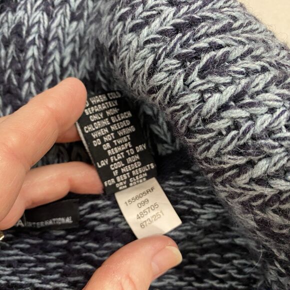 Moda International Cardigan Sweater Women Small Wool Toggle Button Shawl Vtg 90s - Picture 10 of 11